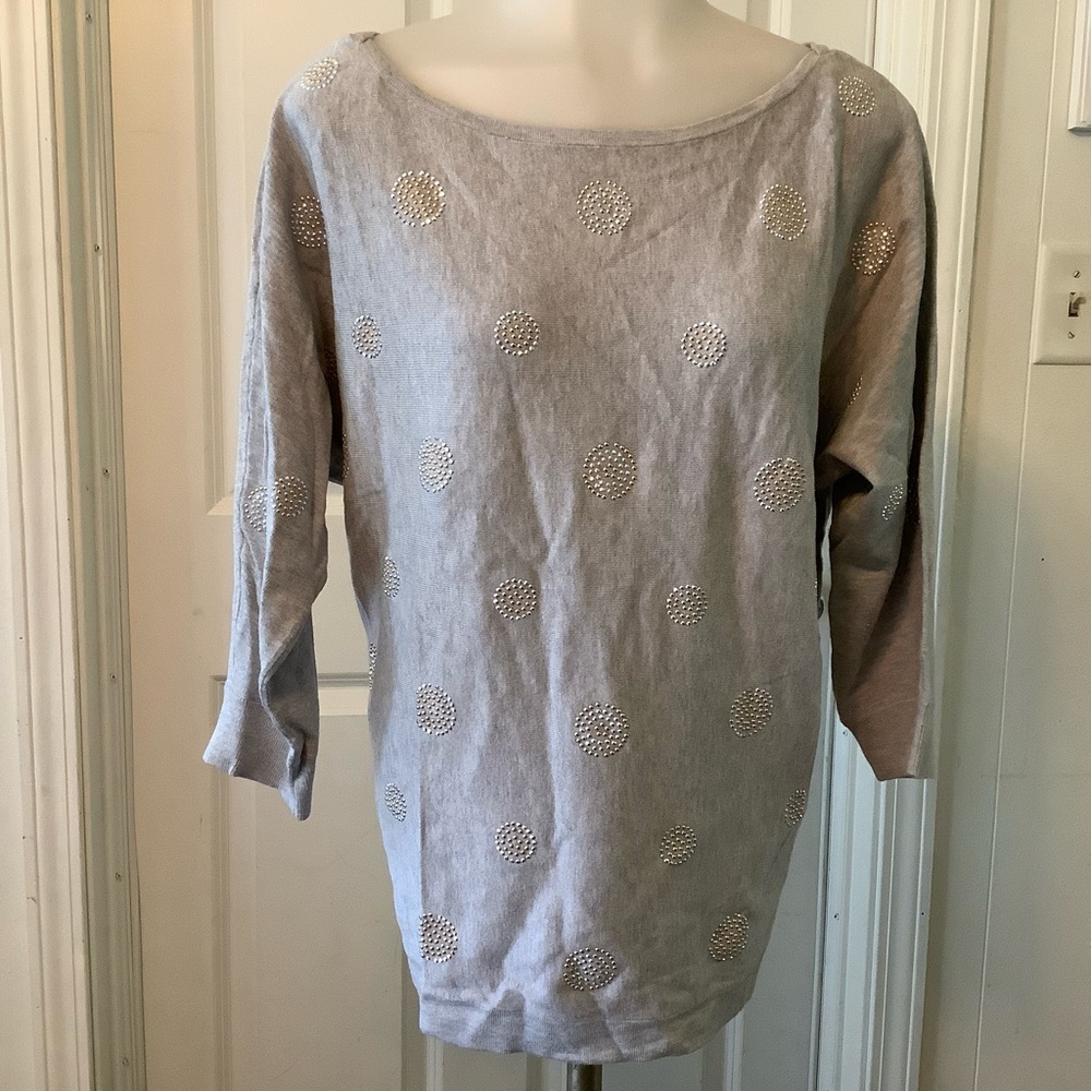 White black house Market long sleeve blouse size large